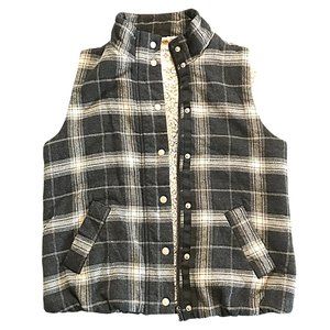 Dylan by True Grit Plaid Flannel Vest